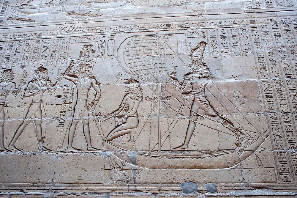 Africa, Egypt, Aswan. The Temple of Edfu.